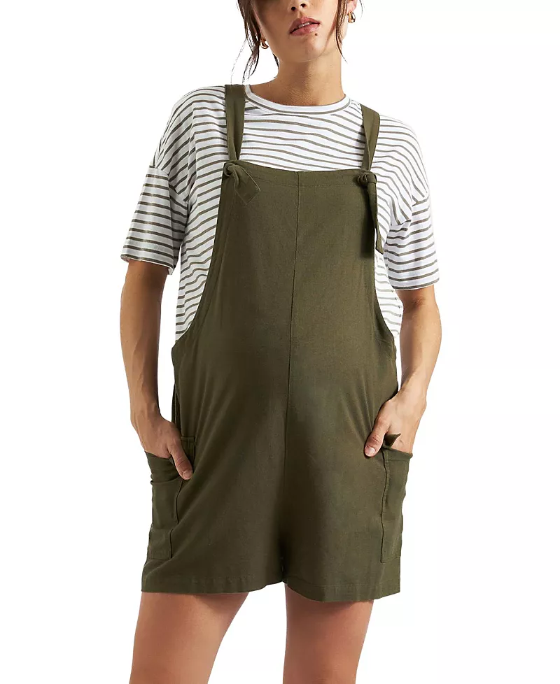 Ripe Maternity Terry Linen Playsuit
