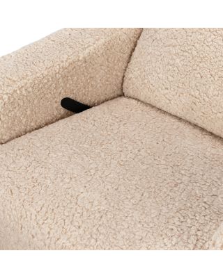 Sigi Recliner and Swivel Glider in Faux Shearling