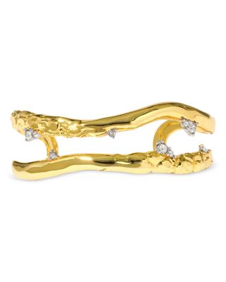 Alexis Bittar - Crystal Thorned Open Cuff Bracelet