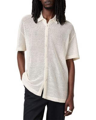 ALLSAINTS - Munroe Oversized Fit Textured Short Sleeve Shirt