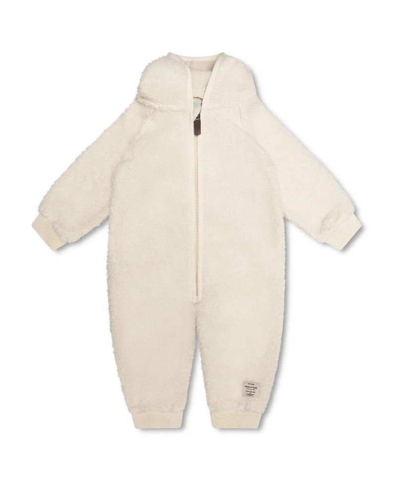 Mini A Ture Matadel Teddyfleece Jumpsuit - Baby In Angora Cream