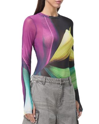 AFRM - Kaylee Sheer Long Sleeve Top