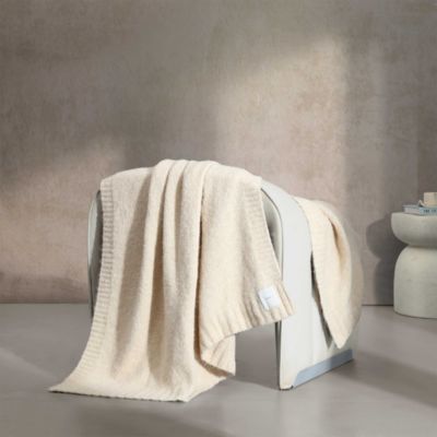 Knitted Throw Blanket, 70" X 50"