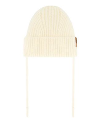 Deux par Deux - Girls' Mid-Season Knit Hat with Strings - Baby