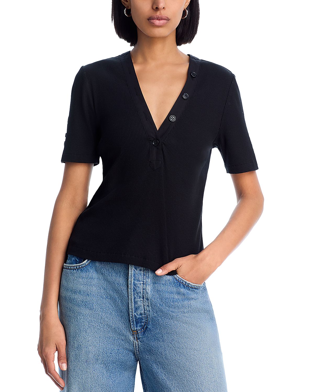 Derek Lam 10 Crosby Adrian Ribbed Tee