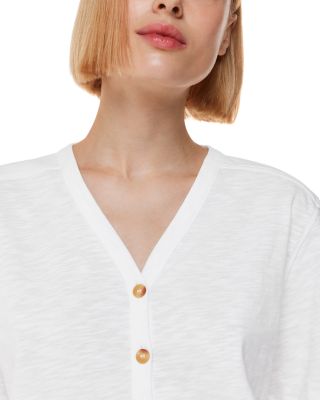 Ella V Neck Button Down Shirt