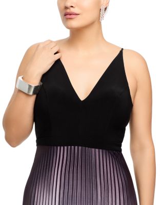 Pleated Shimmer Gown - Exclusive