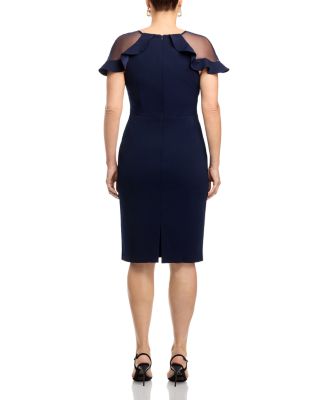 Ruffle Sleeve Cocktail Dress