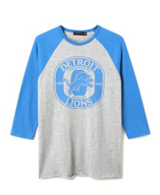 Junk Food Clothing - Unisex NFL Detroit Lions Elite Raglan