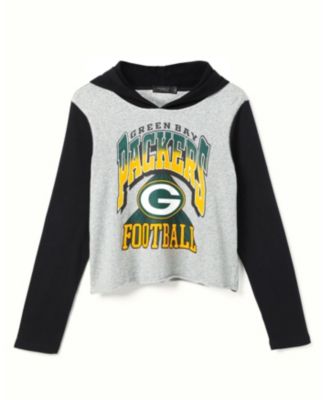  Women's NFL Green Bay Packers Block Crop Hoodie