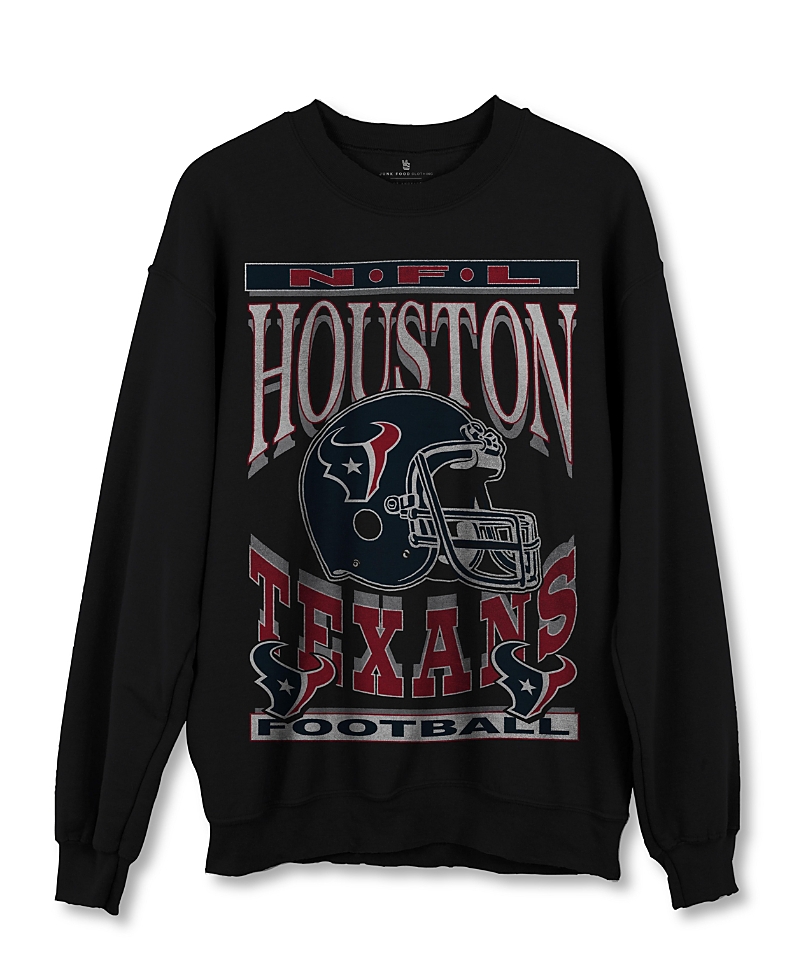 Junk Food Clothing Women's Nfl Seattle Seahawks Flocked Raglan Crew Fleece Sweatshirt