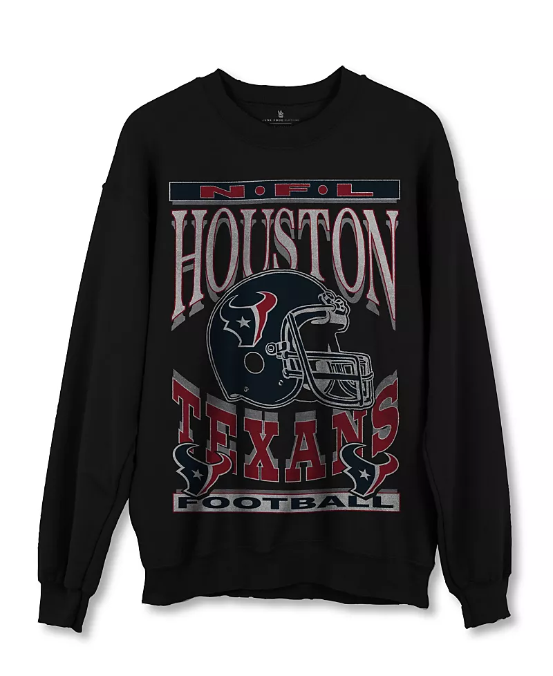 Junk Food Clothing Women's Nfl Seattle Seahawks Flocked Raglan Crew Fleece Sweatshirt