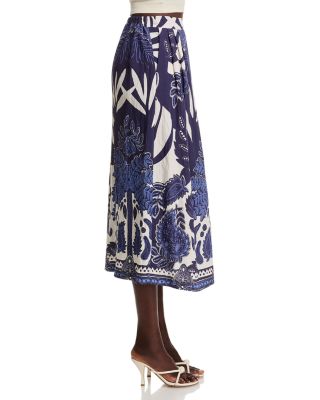 Printed Midi Skirt