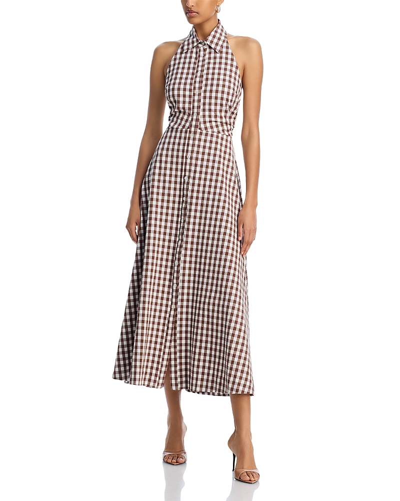 VERONICA BEARD MACKEY GINGHAM DRESS
