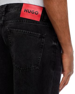 Relaxed Tapered Jeans in Charcoal Gray