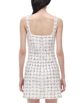 Ziva Metallic Floral Embellished Dress