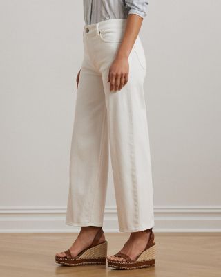 High Rise Wide Leg Cropped Jeans