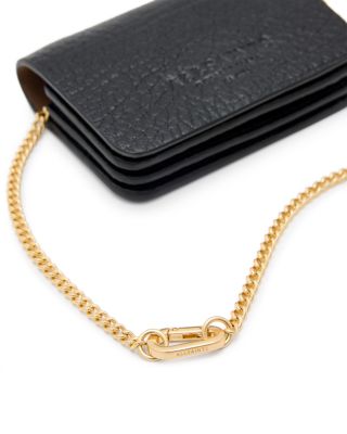 Honore Grained Card Holder Crossbody