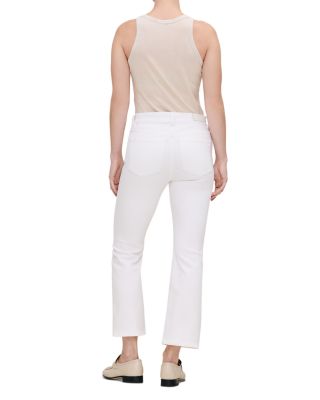 Petite Bridget Crop Instasculpt™ High Rise Bootcut Jeans in White