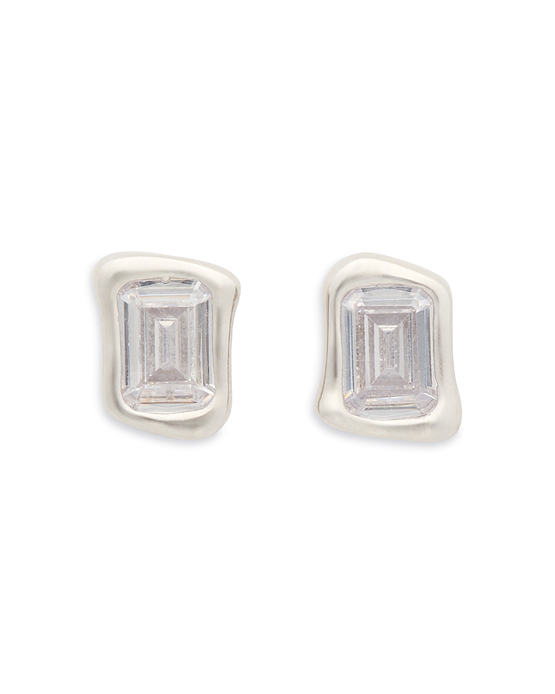 Kate Spade New York Molten Glass Stud Earrings In Silver