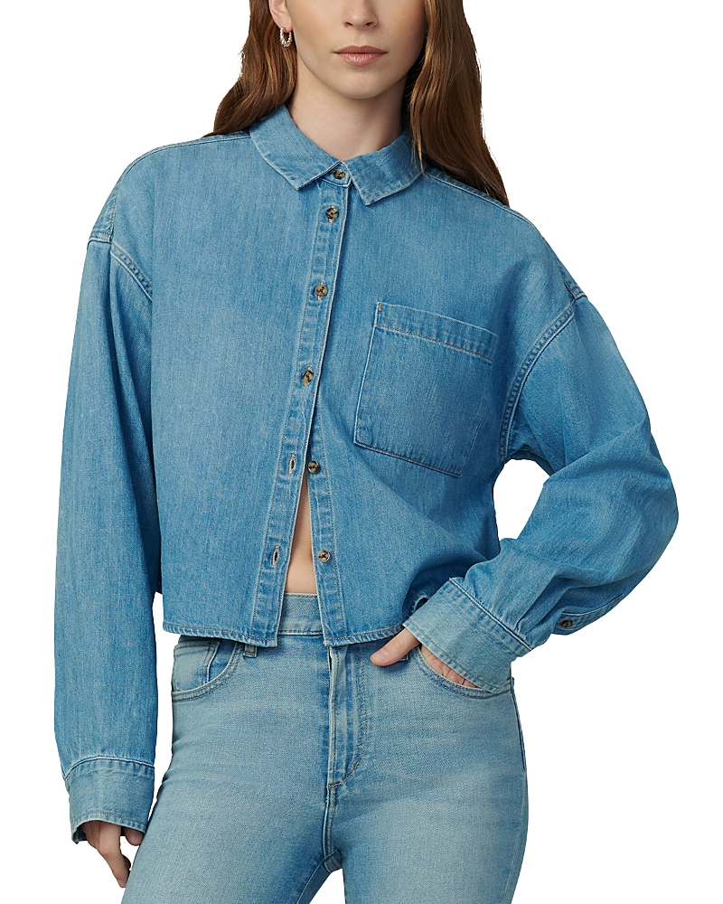 Joe's Jeans The Cropped Boyfriend Button-down Shirt In Breathtaking