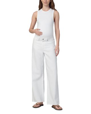 The Ryan Maternity Wide Leg Jeans in White