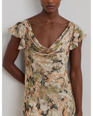 lauren ralph lauren metallic jacquard dress Metallic Jacquard Dress