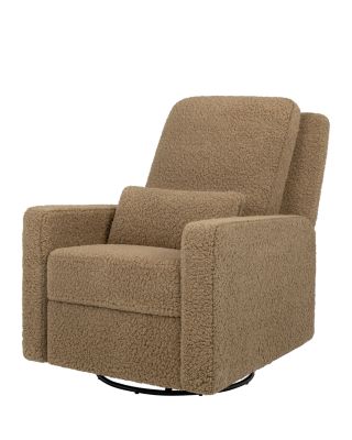 Sigi Recliner and Swivel Glider in Faux Shearling