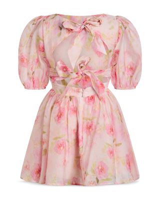Girls' Margo Floral Fit & Flare Mini Dress - Little Kid, Big Kid