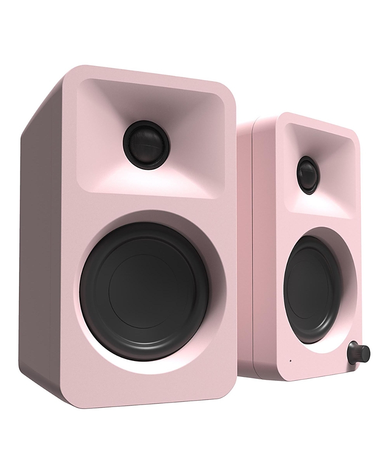 Kanto Ora Powered Reference Desktop Speakers With Bluetooth - Pair In Light Pink