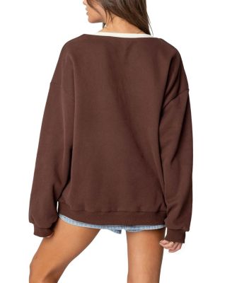 76 Oversized V Neck Sweater