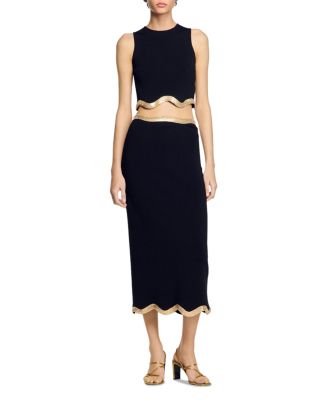 Cropped Jumper with Chain Detail