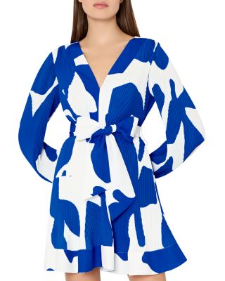 MILLY - Liv Grand Foliage Pleated Dress
