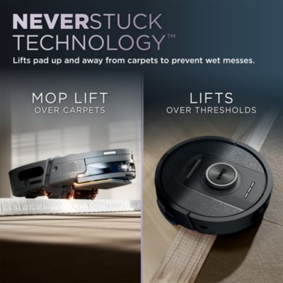 PowerDetect 2 in 1 Robot Vacuum and Mop with NeverTouch Base