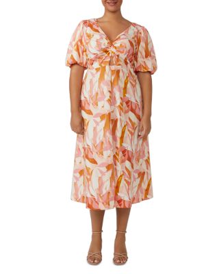 Estelle Plus - Aura Cascade Midi Dress