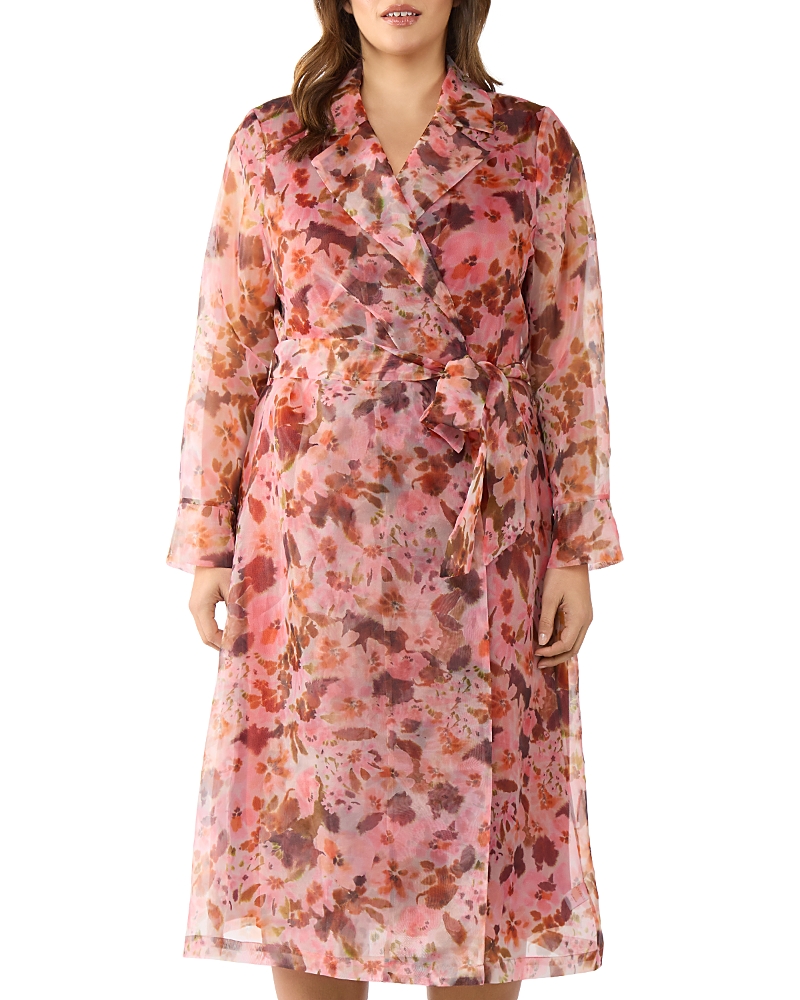 ESTELLE PLUS ATREIDES ORGANZA FLOW TRENCH COAT