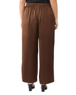 Plus Rakis Satin Wide Leg Pants