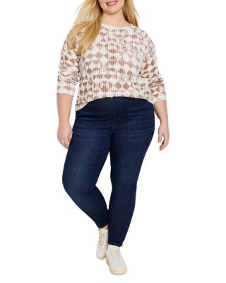 Plus Textured Diamond Sweater