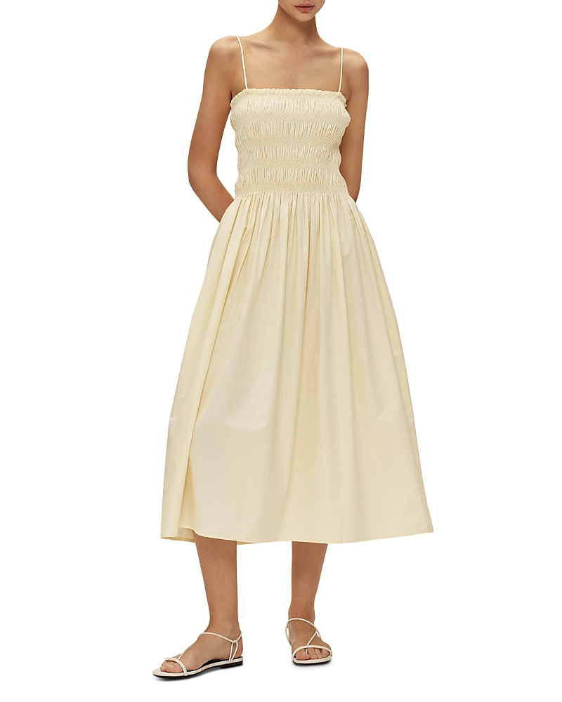 Elodie Vivian Smocked Dress In Yellow