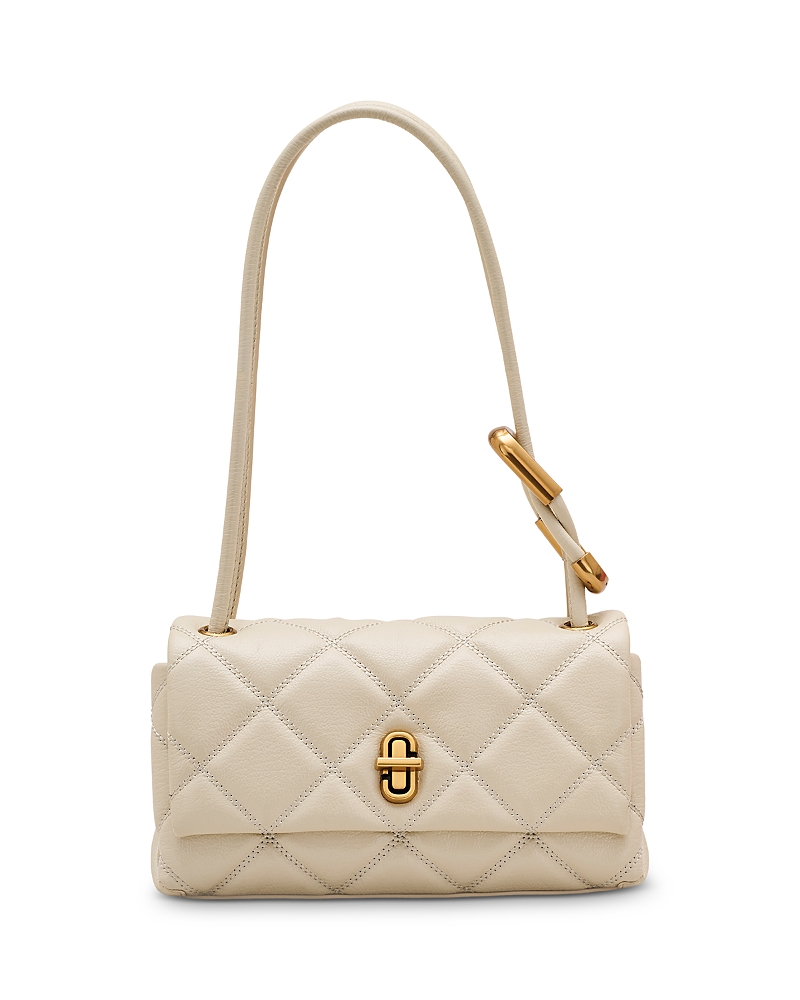 Marc Jacobs The Quilted Dual Convertible Shoulder Bag In Cloud White