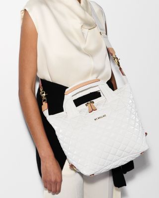 Small Quilted Nylon Sutton Deluxe Top Handle Bag 