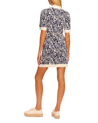 Erin Knit Printed Collared Mini Dress