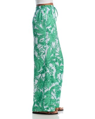 Palm Satin Shirt & Wide Leg Pants - Exclusive