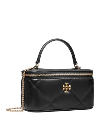 Kira Diamond Quilted Leather Vanity Bag