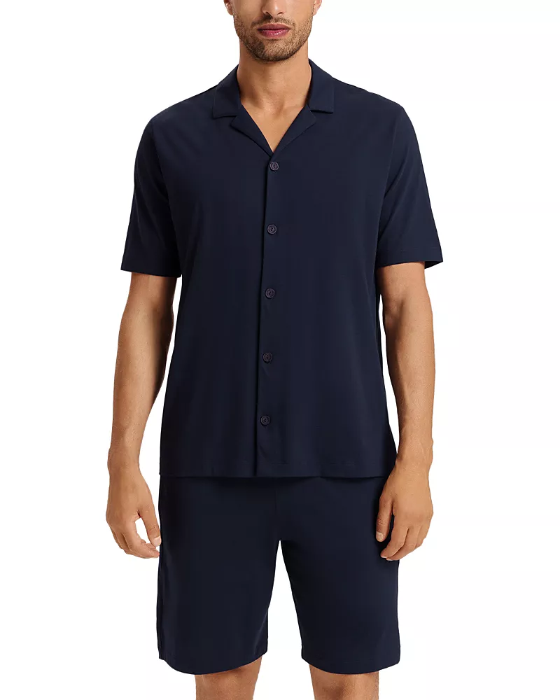 Hanro Night And Day Cotton Button Front Shirt