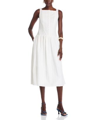suzy jacquard midi dress Mulberry Jacquard Sylvie Midi Dress