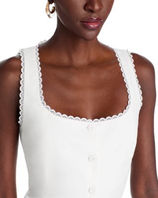 Claire Sleeveless Button Top