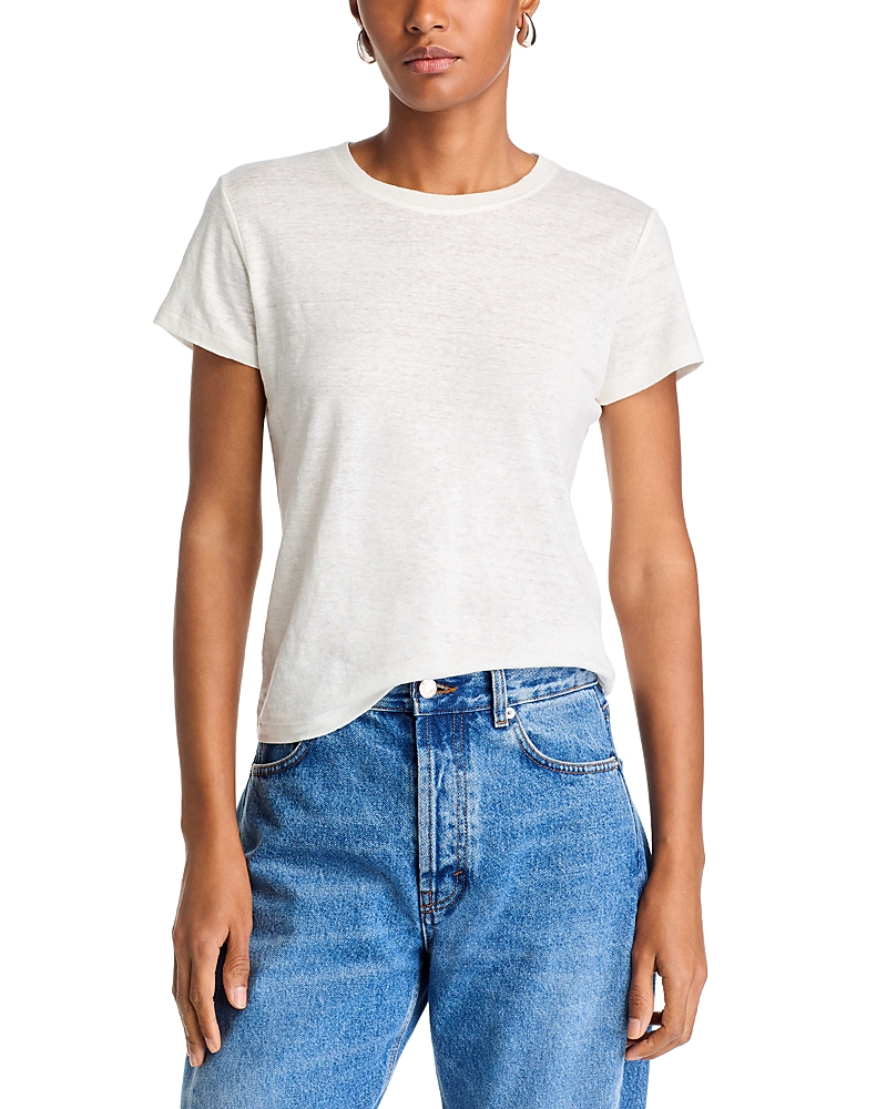 Frame Denim Linen-blend Sweater In White
