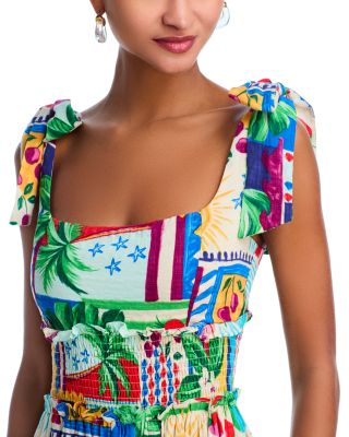 Cherry Smocked Tie Tank Dress - Exclusive 