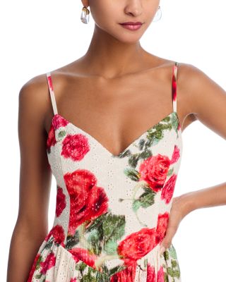 Rose Eyelet Princess Mini Dress - Exclusive